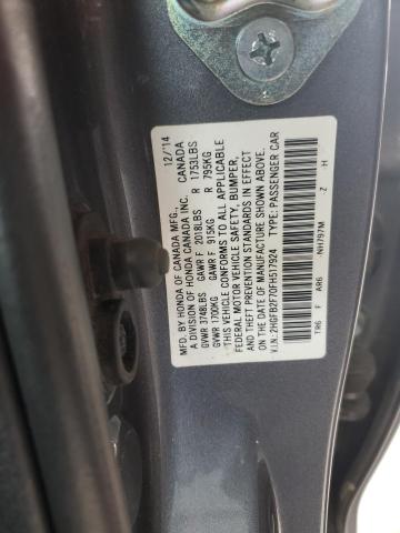 2015 HONDA CIVIC SE 2HGFB2F70FH517924
