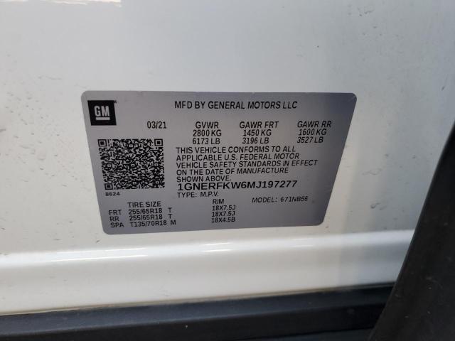 2021 CHEVROLET TRAVERSE L - 1GNERFKW6MJ197277