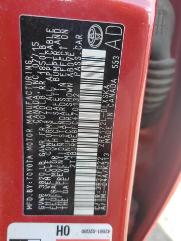 2015 TOYOTA COROLLA L - 2T1BURHE8FC470132