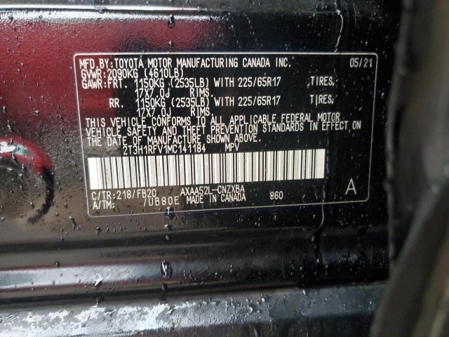 2021 TOYOTA RAV4 LE - 2T3H1RFV1MC141184