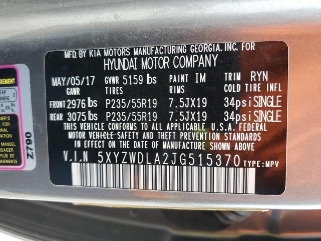 2018 HYUNDAI SANTA FE S - 5XYZWDLA2JG515370