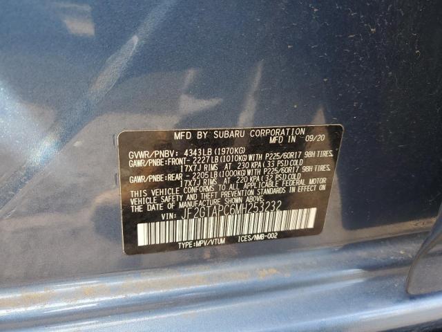 2021 SUBARU CROSSTREK - JF2GTAPC6MH253232