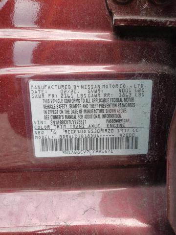 2020 NISSAN SENTRA SV - 3N1AB8CV7LY226571