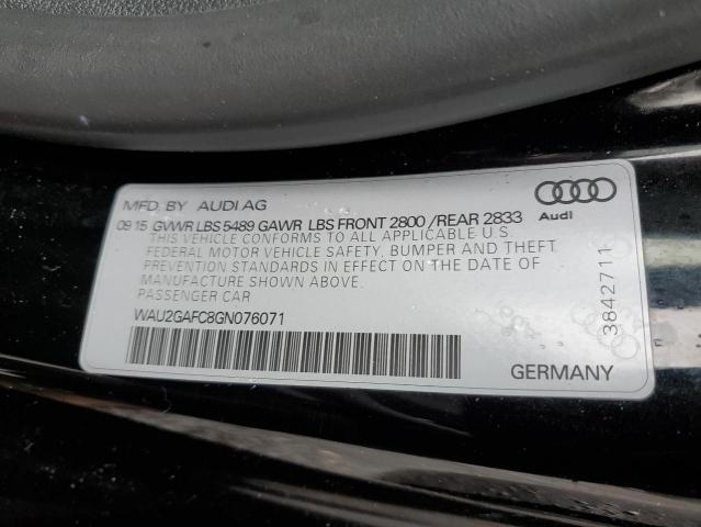 2016 AUDI A7 PRESTIG WAU2GAFC8GN076071