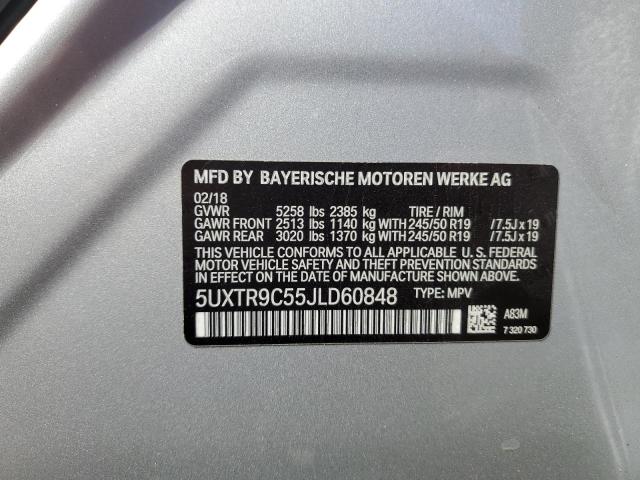 2018 BMW X3 XDRIVE3 - 5UXTR9C55JLD60848