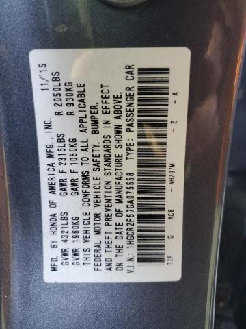2016 HONDA ACCORD SPO 1HGCR2F57GA075558