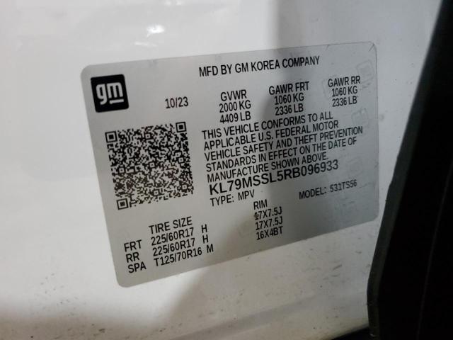 2024 CHEVROLET TRAILBLAZE - KL79MSSL5RB096933