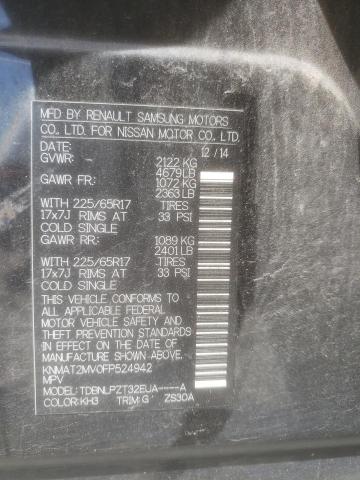2015 NISSAN ROGUE S - KNMAT2MV0FP524942