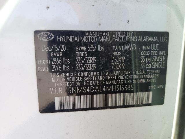 2021 HYUNDAI SANTA FE L - 5NMS4DAL4MH315385