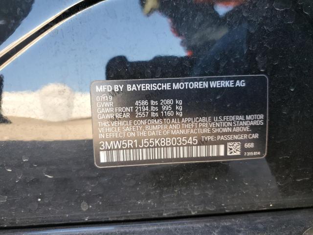 2019 BMW 330I - 3MW5R1J55K8B03545