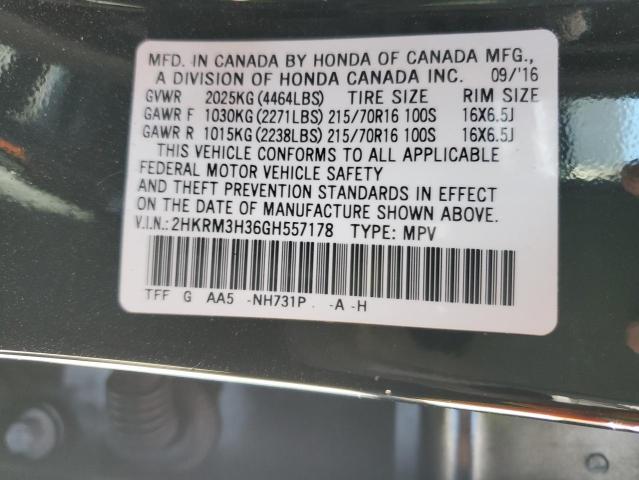 2016 HONDA CR-V LX - 2HKRM3H36GH557178