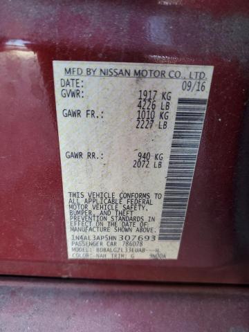 2017 NISSAN ALTIMA 2.5 - 1N4AL3AP5HN307693