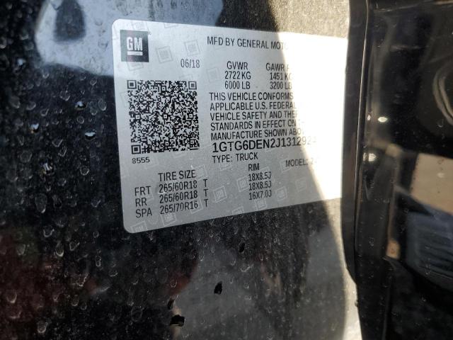 2018 GMC CANYON SLT 1GTG6DEN2J1312924