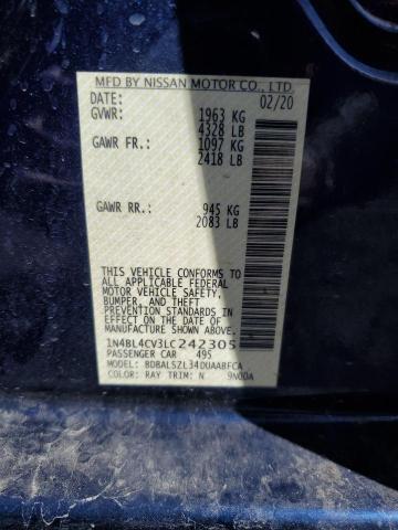 2020 NISSAN ALTIMA SR - 1N4BL4CV3LC242305