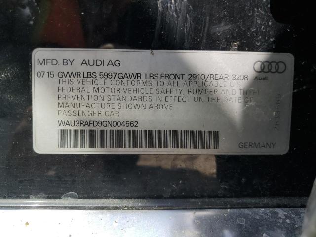 2016 AUDI A8 L TDI Q WAU3RAFD9GN004562