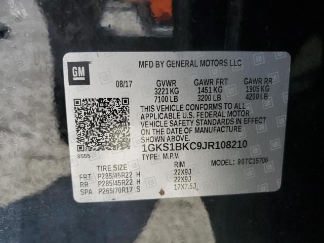 2018 GMC YUKON SLT 1GKS1BKC9JR108210