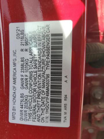 2021 HONDA ACCORD SPO - 1HGCV1F49MA053795