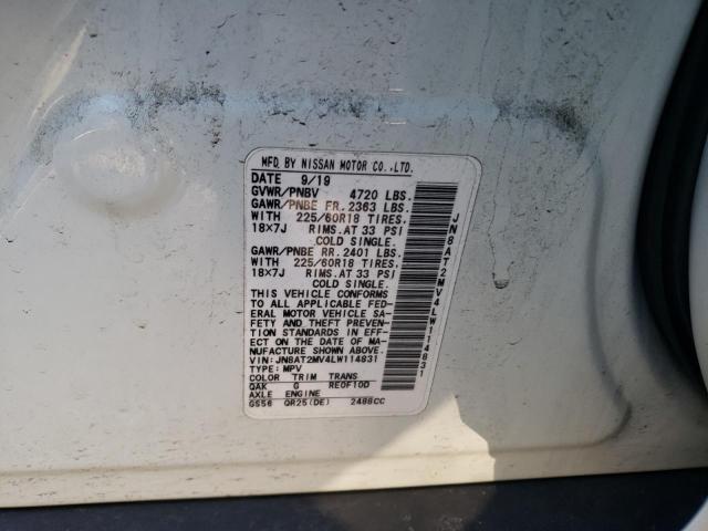 2020 NISSAN ROGUE S - JN8AT2MV4LW114831