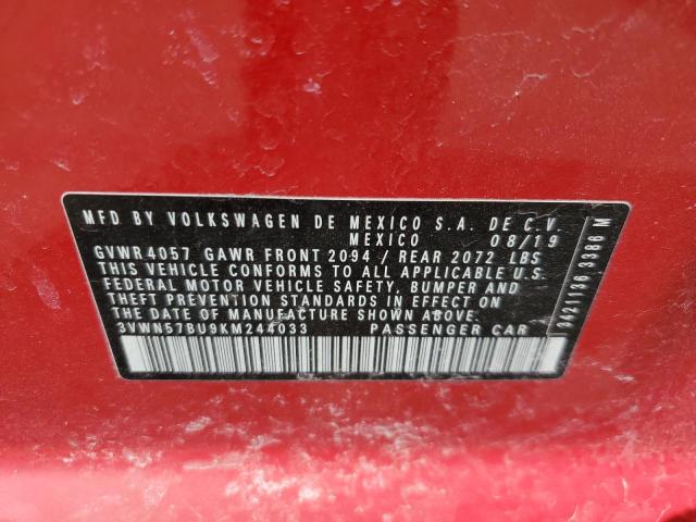 2019 VOLKSWAGEN JETTA S - 3VWN57BU9KM244033