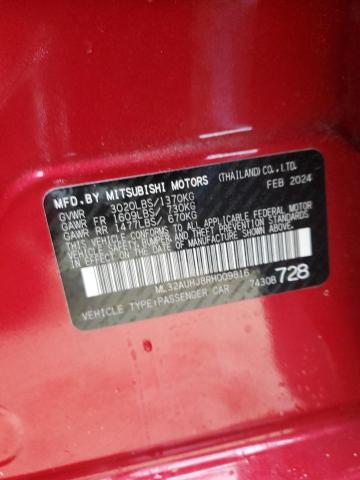 2024 MITSUBISHI MIRAGE ES ML32AUHJ8RH009816