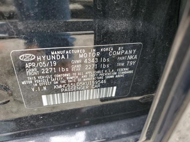 2019 HYUNDAI IONIQ - KMHC65LD5KU159546