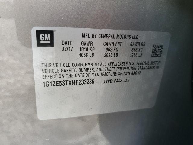 2017 CHEVROLET MALIBU LT - 1G1ZE5STXHF233236