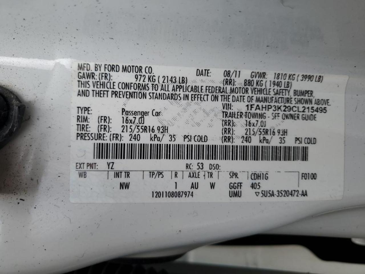 Ford Focus se 2012