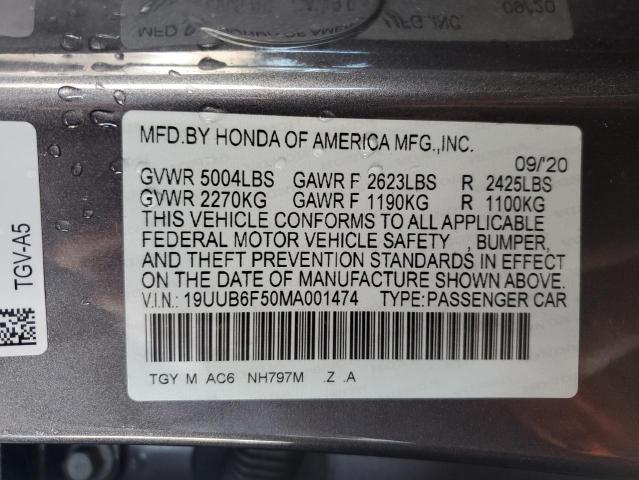 2021 ACURA TLX TECH A - 19UUB6F50MA001474