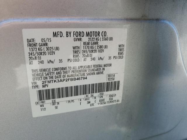 2015 FORD EDGE SPORT - 2FMTK3AP2FBB46794