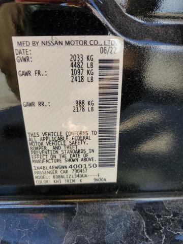 2022 NISSAN ALTIMA SL - 1N4BL4EW6NN400150