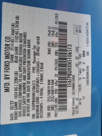 2022 FORD MUSTANG - 1FATP8UHXN5106513