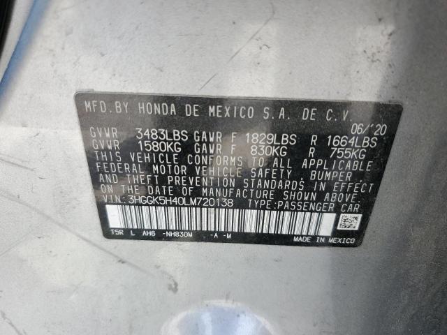 2020 HONDA FIT LX - 3HGGK5H40LM720138