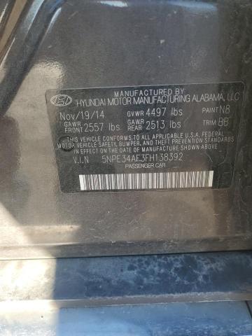 2015 HYUNDAI SONATA SPO - 5NPE34AF3FH138392
