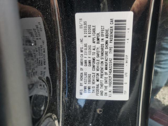 2016 HONDA ACCORD EX - 1HGCR2F74GA220542