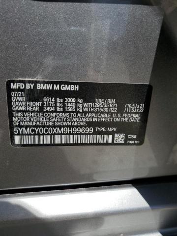 2021 BMW X6 M 5YMCY0C0XM9H99699