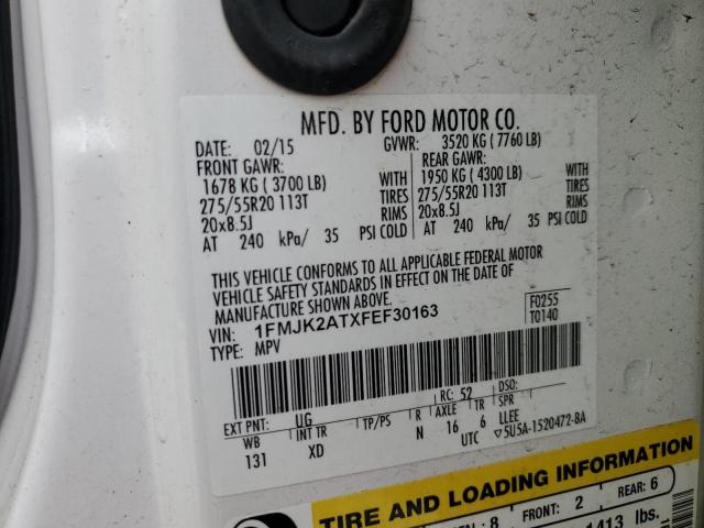 2015 FORD EXPEDITION - 1FMJK2ATXFEF30163