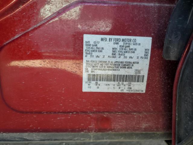 2017 FORD EDGE SEL - 2FMPK4J83HBB56513