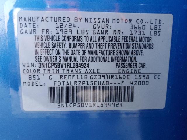 2024 NISSAN KICKS S - 3N1CP5BV1RL594924