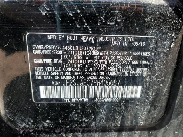 2017 SUBARU FORESTER 2 - JF2SJAEC7HH405057