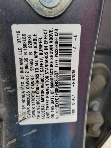 2016 HONDA CIVIC EX - 19XFC1F38GE035637