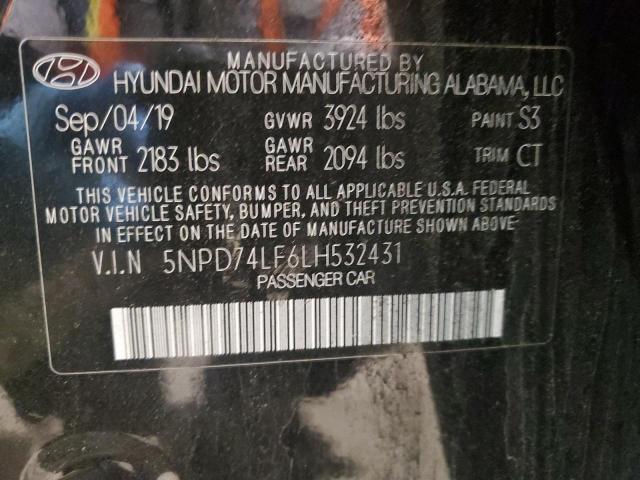 2020 HYUNDAI ELANTRA SE - 5NPD74LF6LH532431