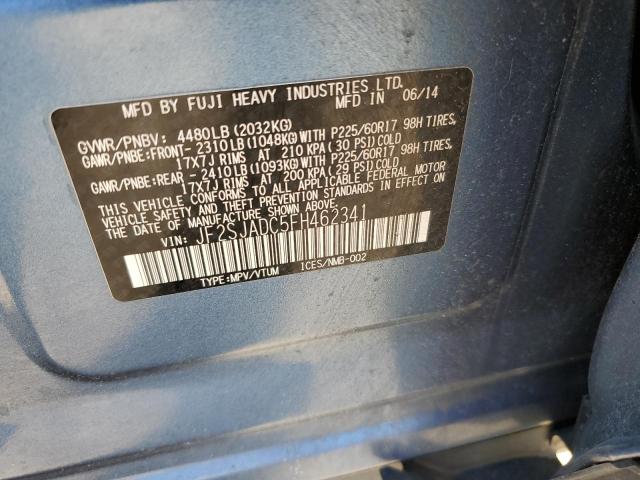 2015 SUBARU FORESTER 2 - JF2SJADC5FH462341