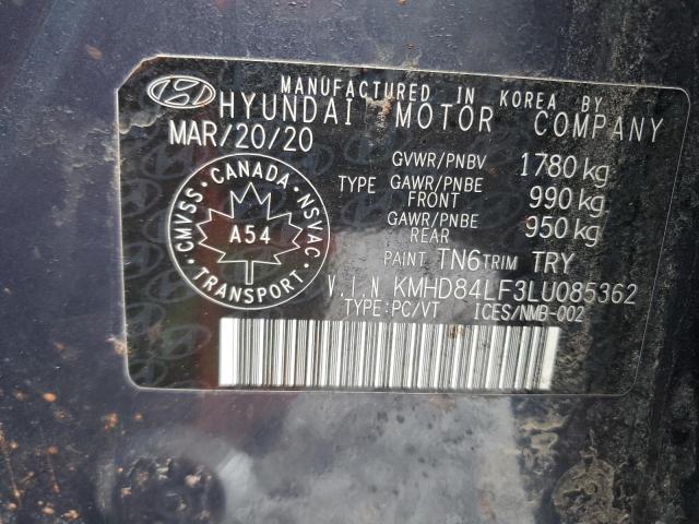 2020 HYUNDAI ELANTRA SE - KMHD84LF3LU085362