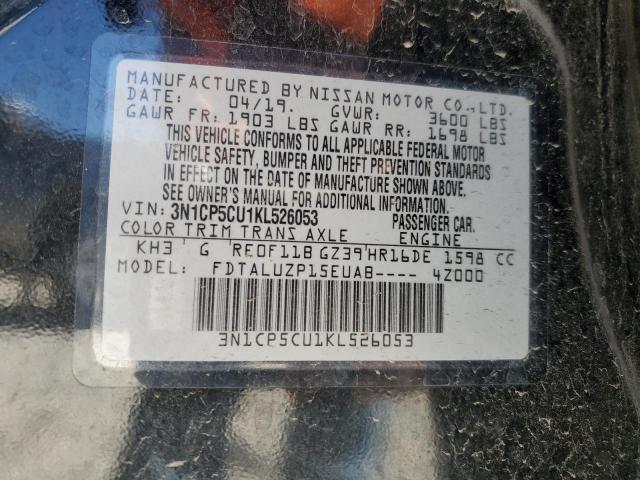 2019 NISSAN KICKS S - 3N1CP5CU1KL526053