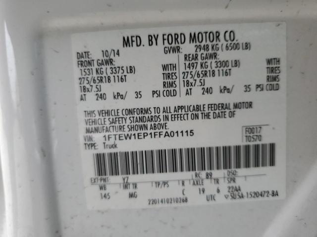 2015 FORD F150 SUPER - 1FTEW1EP1FFA01115