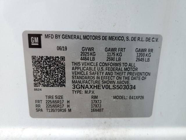 2020 CHEVROLET EQUINOX LS - 3GNAXHEV0LS503034