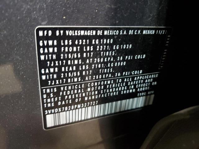 2023 VOLKSWAGEN TAOS S 3VVDX7B28PM327727