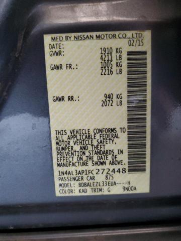 2015 NISSAN ALTIMA 2.5 - 1N4AL3AP1FC272448