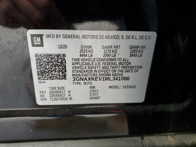 2021 CHEVROLET EQUINOX LT - 3GNAXKEV1ML341066