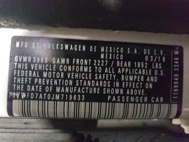 2018 VOLKSWAGEN BEETLE S - 3VWFD7AT0JM719633